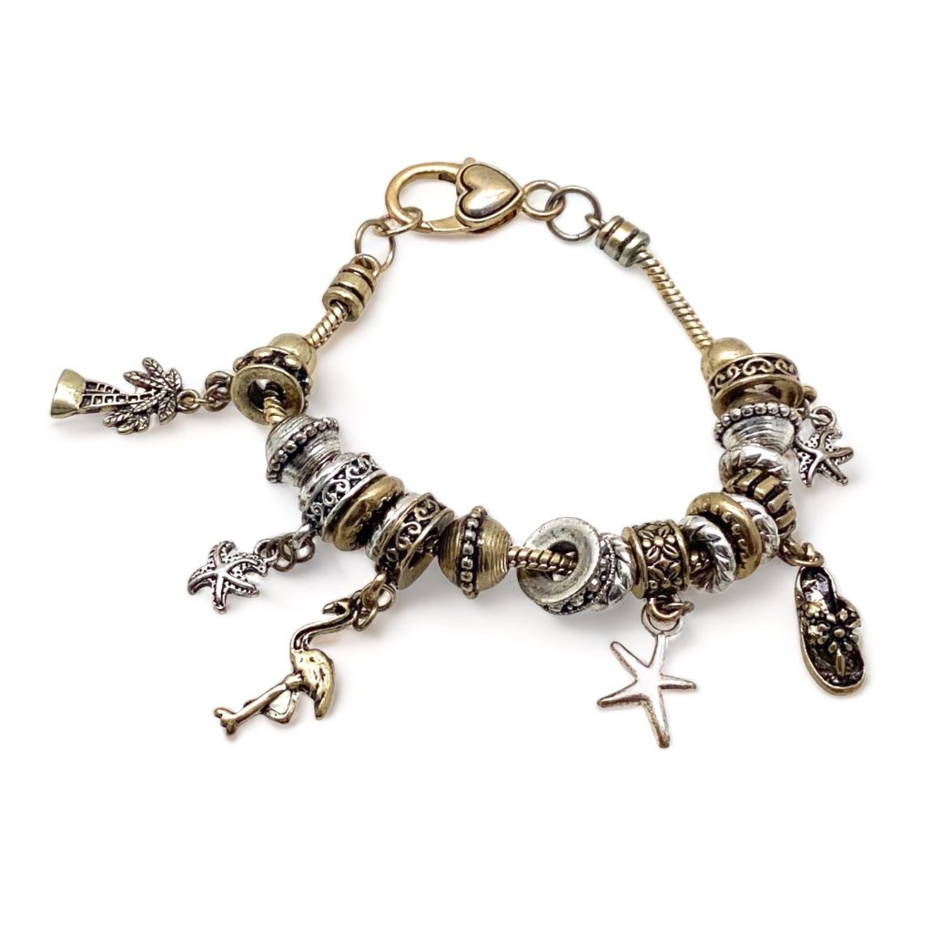 Summer Beach Vacation Charm Bracelet 28$